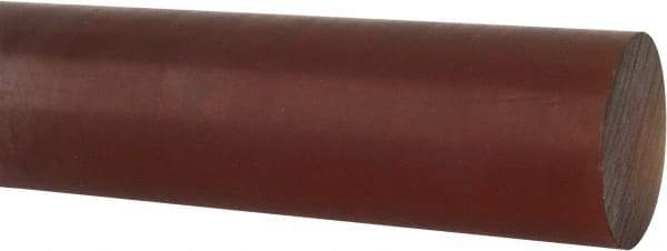 Made in USA - 4' Long, 1-1/2" Diam, Polyetherimide (PEI) Plastic Rod - Natural (Color) - Industrial Tool & Supply