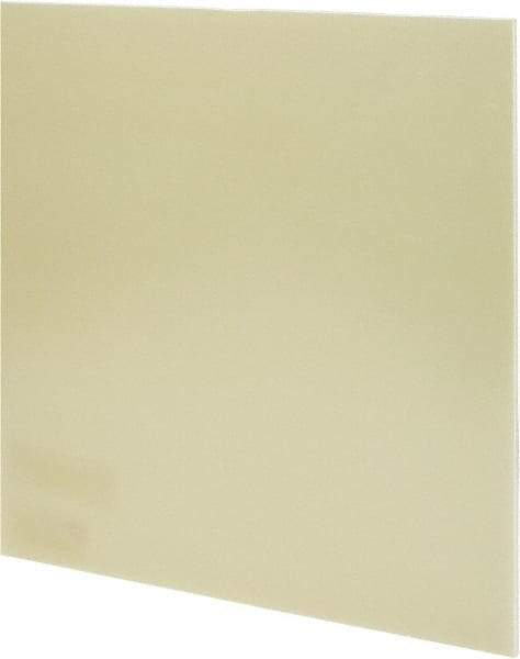Made in USA - 1/8" Thick x 12" Wide x 1' Long, Epoxyglass Laminate (G10/F4) Sheet - Mustard Yellow, ±0.012 Tolerance - Industrial Tool & Supply