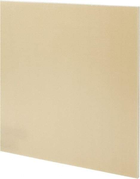 Made in USA - 1/4" Thick x 12" Wide x 1' Long, Epoxyglass Laminate (G10/F4) Sheet - Mustard Yellow, ±0.022 Tolerance - Industrial Tool & Supply