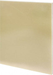 Made in USA - 1/2" Thick x 12" Wide x 1' Long, Epoxyglass Laminate (G10/F4) Sheet - Mustard Yellow, ±0.036 Tolerance - Industrial Tool & Supply