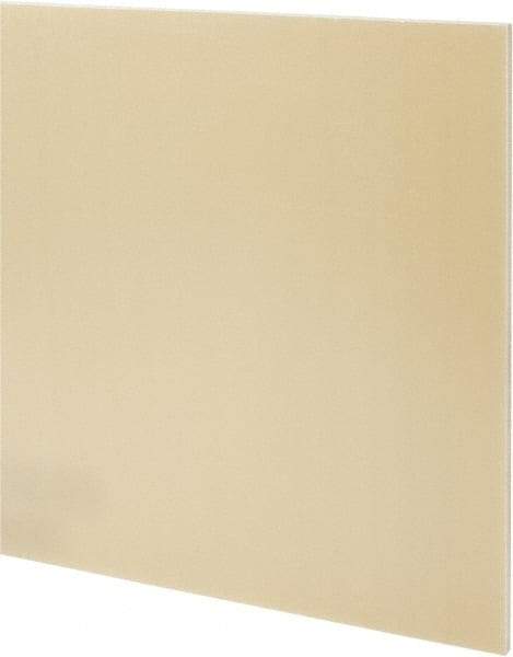 Made in USA - 1/4" Thick x 24" Wide x 2' Long, Epoxyglass Laminate (G10/F4) Sheet - Mustard Yellow, ±0.022 Tolerance - Industrial Tool & Supply
