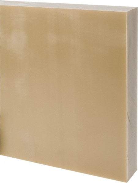Made in USA - 2" Thick x 24" Wide x 2' Long, Epoxyglass Laminate (G10/F4) Sheet - Mustard Yellow, ±0.073 Tolerance - Industrial Tool & Supply