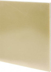 Made in USA - 1/2" Thick x 24" Wide x 3' Long, Epoxyglass Laminate (G10/F4) Sheet - Mustard Yellow, ±0.036 Tolerance - Industrial Tool & Supply
