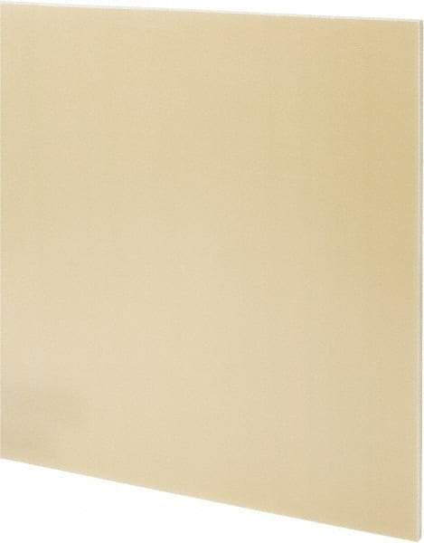 Made in USA - 1/4" Thick x 36" Wide x 4' Long, Epoxyglass Laminate (G10/F4) Sheet - Mustard Yellow, ±0.022 Tolerance - Industrial Tool & Supply