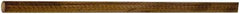 Made in USA - 4' Long, 1" Diam, Canvas Phenolic Laminate (C/CE) Plastic Rod - Tan-Brown - Industrial Tool & Supply
