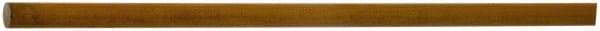 Made in USA - 3' Long, 2-3/4" Diam, Polyurethane Plastic Rod - 40A Hardness, Black - Industrial Tool & Supply