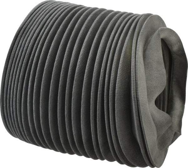 Made in USA - 24 Inch Long, 0.04 Inch Thick, Nylon Airtight Molded Bellows - 5 Inch Inside Diameter - Industrial Tool & Supply