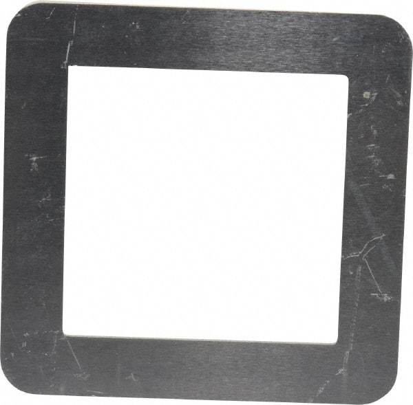 Made in USA - Aluminum Bellows Mounting Flange - 2 x 2 Inch Inside Square - Industrial Tool & Supply