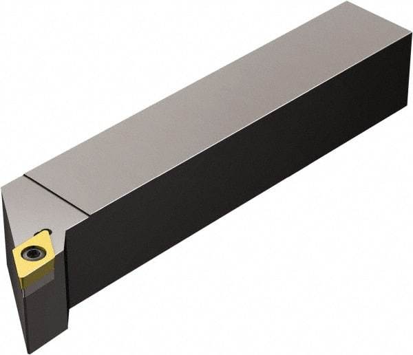 Sandvik Coromant - SDJCR/L, Right Hand Cut, -3° Lead Angle, 12mm Shank Height x 12mm Shank Width, Neutral Rake Indexable Turning Toolholder - 80mm OAL, DCMT 07 02 04, DCMT 2(1.5)1 Insert Compatibility, Series CoroTurn 107 - Industrial Tool & Supply