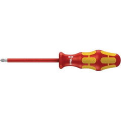 Wera - #2 Point, 4" Blade Length Insulated Screwdriver - 312mm OAL - Industrial Tool & Supply