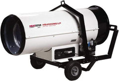 Heatstar - 400,000 BTU, Natural Gas/Propane Dual Fuel Direct Fired Heater - 2 to 100 Lb Tanks Min Fuel Capacity, 56" Long x 24" Wide x 33" High - Industrial Tool & Supply