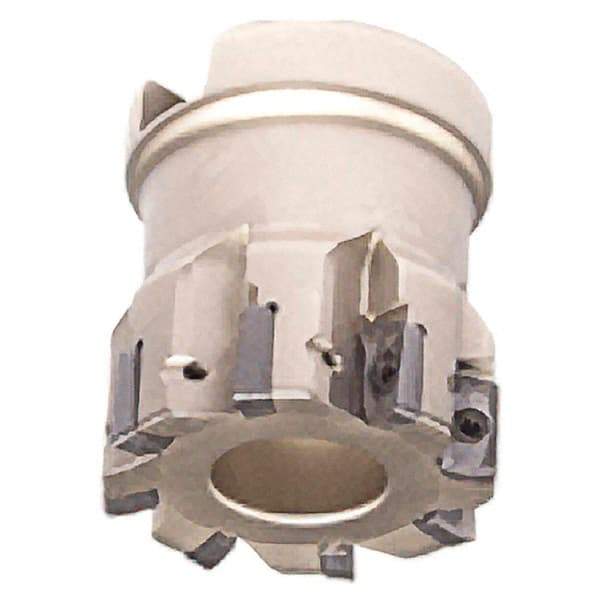 Iscar - 8 Inserts, 40mm Cut Diam, 22mm Arbor Diam, 7.7mm Max Depth of Cut, Indexable Square-Shoulder Face Mill - 0/90° Lead Angle, 40mm High, HP AN.. 0702.. Insert Compatibility, Series Heliplus - Industrial Tool & Supply