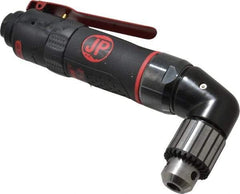 PRO-SOURCE - 3/8" Reversible Keyed Chuck - Right Angle Handle, 1,400 RPM, 4 CFM, 0.35 hp, 90 psi - Industrial Tool & Supply