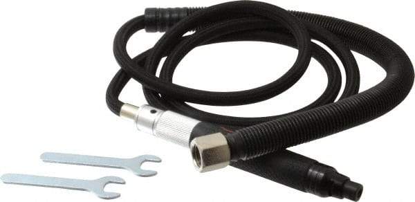 PRO-SOURCE - 1/8" Collet, Straight Handle, Air Straight Die Grinder - 82,000 RPM, Rear Exhaust, 1.5 CFM, 0.08 hp, 90 psi, 1/4 NPT Inlet - Industrial Tool & Supply