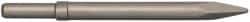 PRO-SOURCE - 10.2" OAL, Moil Point Chisel - Round Shank, Alloy Steel - Industrial Tool & Supply