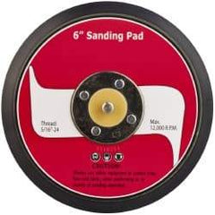 PRO-SOURCE - 6" Diam Hook & Loop Disc Backing Pad - 5/16" Shank Diam, 12,000 RPM - Industrial Tool & Supply