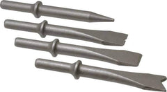 PRO-SOURCE - 5" OAL, 1-1/8" Shank Diam, Chisel Set - Round Drive, Round Shank, Alloy Steel - Industrial Tool & Supply