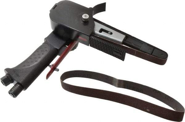 PRO-SOURCE - 3/4 x 20-1/2 Inch, 16,000 RPM Air Belt Sander - 4.2 CFM Air Consumption, Rear Exhaust - Industrial Tool & Supply