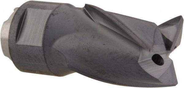 Seco - MP10 M03 Grade MP3000 Carbide Milling Tip Insert - TiAlN Finish, 3 Flutes, 10mm Cutting Diam, 12mm Depth of Cut, 21mm Extension, 1/64" Cnr Rad - Industrial Tool & Supply