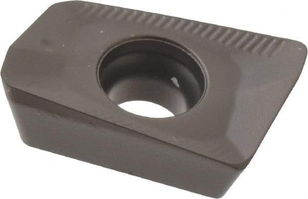 Seco - XOMX120408 ME08 Grade MM4500 Carbide Milling Insert - TiCN/Al2O3 Finish, 0.155" Thick, 0.031" Corner Radius - Industrial Tool & Supply