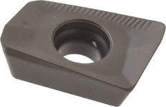Seco - XOMX120408 ME08 Grade MM4500 Carbide Milling Insert - TiCN/Al2O3 Finish, 0.155" Thick, 0.031" Corner Radius - Industrial Tool & Supply