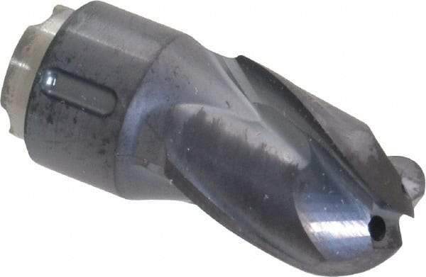 Seco - MP10 M03 Grade MP3000 Carbide Milling Tip Insert - TiAlN Finish, 3 Flutes, 3/8" Cutting Diam, 0.472" Depth of Cut, 0.826" Extension, 3/16" Cnr Rad - Industrial Tool & Supply