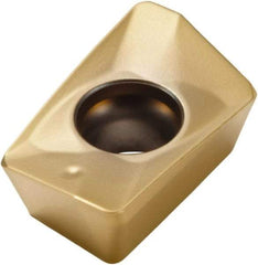 Seco - XOMX120404 MD13 Grade F40M Carbide Milling Insert - TiAlN/TiN Finish, 0.155" Thick, 0.016" Corner Radius - Industrial Tool & Supply