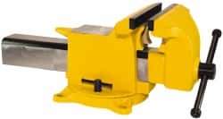 Gibraltar - 5" Jaw Width x 5" Jaw Opening Capacity, 2-5/8" Throat Depth, Bench & Pipe Combination Vise - 1/2 to 1-1/2" Pipe Capacity, Swivel Base, Bolt Down Attachment, Steel - Industrial Tool & Supply