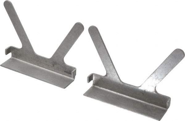 Gibraltar - 4-1/2" Jaw Width, Aluminum, Vise Jaw Cap - Press On Attachment - Industrial Tool & Supply