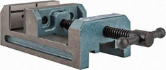 Wilton - 4" Jaw Opening Capacity x 1-1/2" Throat Depth, Horizontal Drill Press Vise - 4" Wide x 1-1/2" High Jaw, Stationary Base, Standard Speed, 7-5/16" OAL x 2-3/4" Overall Height, Cast Iron - Industrial Tool & Supply
