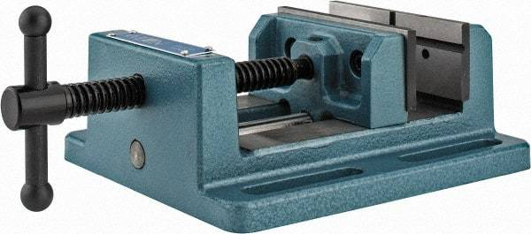 Wilton - 4" Jaw Opening Capacity x 1-1/2" Throat Depth, Horizontal Drill Press Vise - 4" Wide x 1-1/2" High Jaw, Stationary Base, Standard Speed, 6" OAL x 2.88" Overall Height, Cast Iron - Industrial Tool & Supply