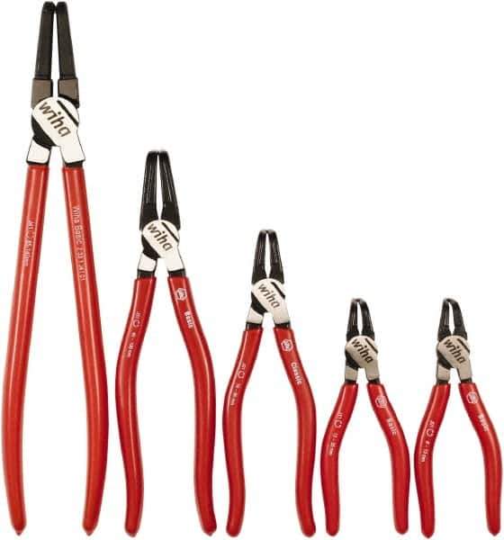 Wiha - 5 Piece Retaining Ring Plier Set - Comes in Box - Industrial Tool & Supply