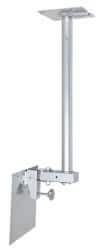 Video Mount - Steel, Flat Panel Ceiling Mount For 25 to 37 Inch LCD Monitor - Silver, 75 Lbs. Load Capacity, 20° Max Tilt Angle, Ceiling Mount Rotating and Tilting - Industrial Tool & Supply