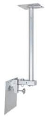 Video Mount - Steel, Flat Panel Ceiling Mount For 25 to 37 Inch LCD Monitor - Silver, 75 Lbs. Load Capacity, 20° Max Tilt Angle, Ceiling Mount Rotating and Tilting - Industrial Tool & Supply
