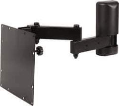 Video Mount - Steel, Flat Panel Arm Mount For 25 to 32 Inch LCD Monitor - Black, 50 Lbs. Load Capacity, 20° Max Tilt Angle, Wall Mount Rotating and Tilting - Industrial Tool & Supply