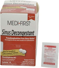 Medique - Medi-First Sinus Decongestant Tablets - Sinus Relief - Industrial Tool & Supply