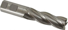 OSG - 1", 3" LOC, 1" Shank Diam, 5-1/2" OAL, 4 Flute, Cobalt Square End Mill - Single End, Uncoated, Spiral Flute, 30° Helix, Right Hand Cut, Right Hand Flute, Series 547 - Industrial Tool & Supply