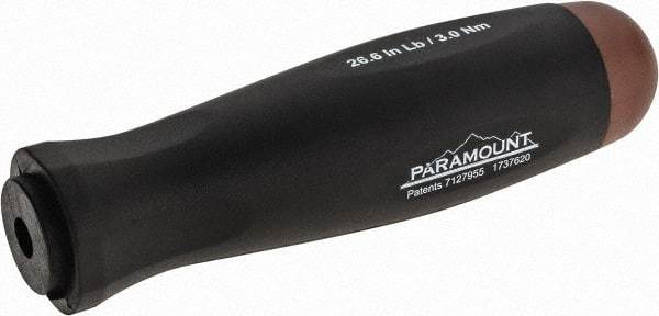 Paramount - 1 Piece, 3 Max N/m, Preset Torque Limiting Screwdriver - 0.1969" Drive - Industrial Tool & Supply
