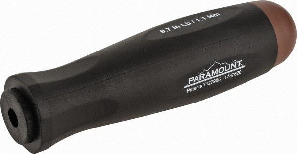 Paramount - 1 Piece, 1.1 Max N/m, Preset Torque Limiting Screwdriver - 0.1969" Drive - Industrial Tool & Supply
