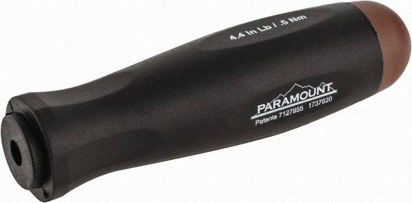 Paramount - 1 Piece, 0.5 Max N/m, Preset Torque Limiting Screwdriver - 0.1969" Drive - Industrial Tool & Supply