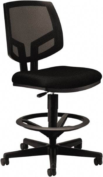 Hon - Swivel & Adjustable Stools Type: Adjustable Height Stool Base Type: Swivel - Industrial Tool & Supply