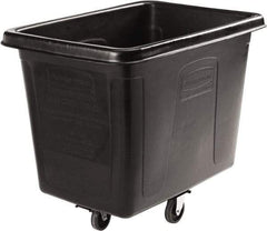 Rubbermaid - 500 Lb Load Capacity, 16 Cu Ft, 12.9 Bushels, Cube Truck - 31" Wide x 43-3/4" Long x 37" High, Black - Industrial Tool & Supply