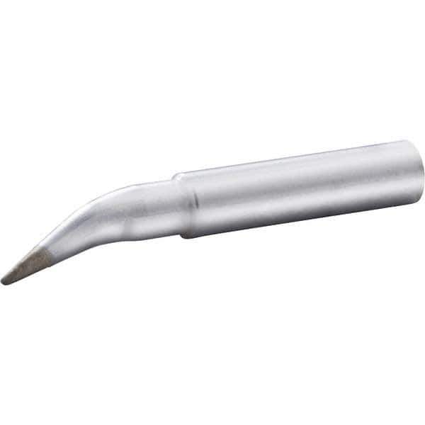 Weller - 0.8mm Point, 0.8mm Tip Diameter, Soldering Iron Bent Chisel Tip - Series XNT, For Use with Hand Soldering with WX1 or WX2 Base Unit and WXP65 Iron - Exact Industrial Supply