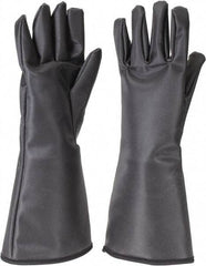 PRO-SAFE - Size S Aramid Lined Silicone Heat Resistant Glove - 13-1/2" OAL, Gauntlet Cuff - Industrial Tool & Supply