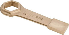 Ampco - 2-9/16" 6 Point Striking Box Wrench - Single End, 13-1/2" OAL, Aluminum Bronze - Industrial Tool & Supply