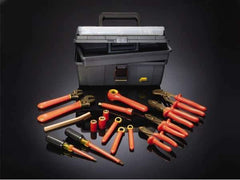 Ampco - 17 Piece 3/8" Drive Insulated Hand Tool Set - Comes in Tool Box - Industrial Tool & Supply