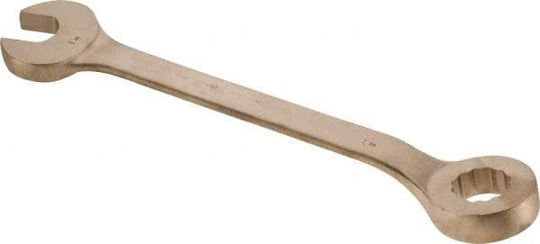 Ampco - 1-7/8" 12 Point Offset Combination Wrench - 15° Offset Angle, 22-3/4" OAL, Aluminum Bronze, Plain Finish - Industrial Tool & Supply