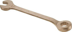 Ampco - 1-7/8" 12 Point Offset Combination Wrench - 15° Offset Angle, 22-3/4" OAL, Aluminum Bronze, Plain Finish - Industrial Tool & Supply
