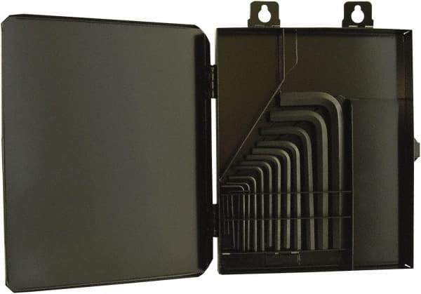 Bondhus - 15 Piece L-Key Hex Key Set - Hex Range 0.028 to 3/8", 8" OAL, Protanium High Torque Steel - Industrial Tool & Supply