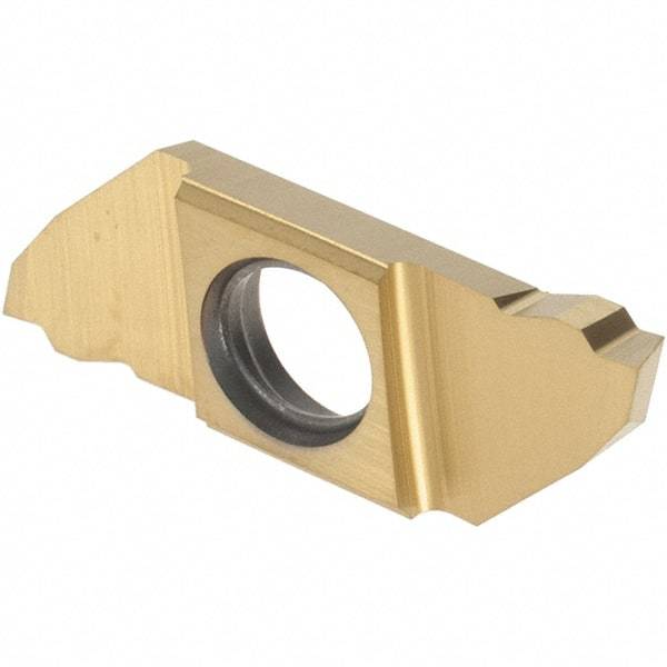 Iscar - SCIR22200 IC1008 Grade, 0.0787" Cutting Width, Carbide Cutoff Insert - 16° Right Hand Lead Angle, TiAlN/TiN Coated, Single End - Industrial Tool & Supply